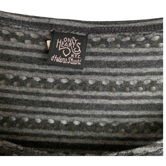 Only Hearts NYC Helena Stuart Dress Size Small Black Gray Dress - Picture 5 of 6